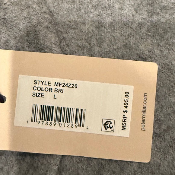 Peter Millar Men's Large British Grey Crown Flex Fleece Vest MSRP $495 - Picture 10 of 13